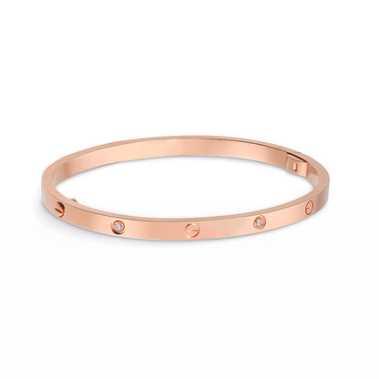[⭐Aura]LOVE BRACELET 3.65MM 6 DIAMONDS