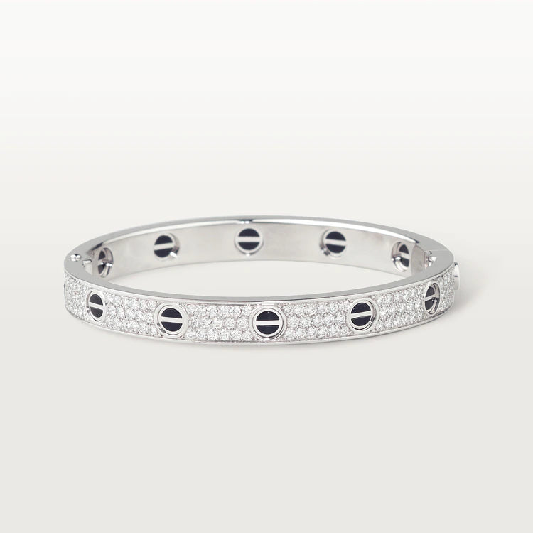 [⭐Aura]LOVE BRACELET 6.1MM DIAMOND-PAVED CERAMIC