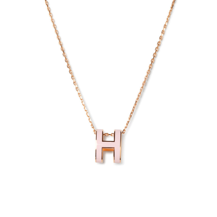 [⭐Aura]POP H PEDANT PINK GOLD