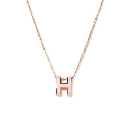 [⭐Aura]POP H PEDANT PINK GOLD