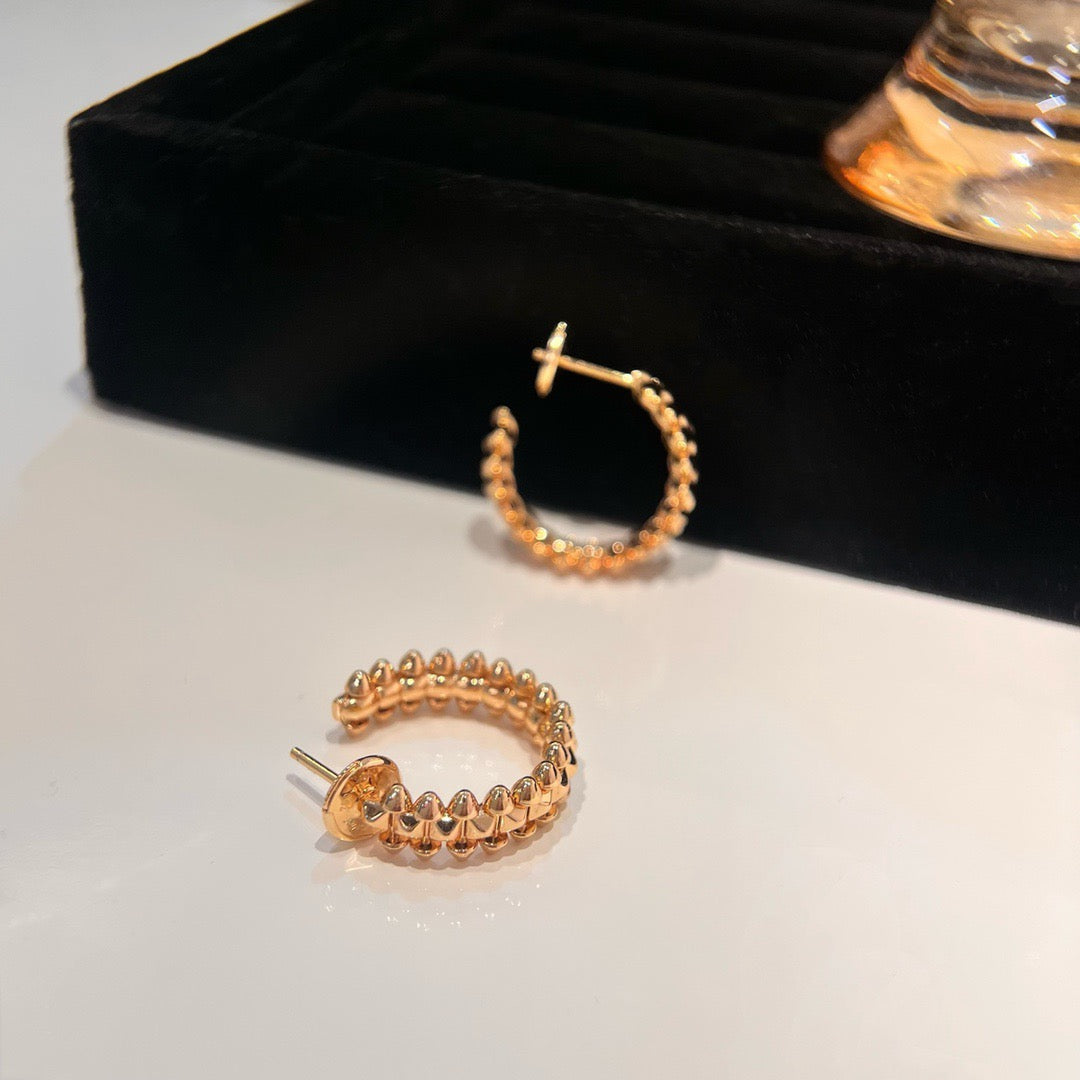 [⭐Aura]CLASH SMALL HOOP EARRINGS