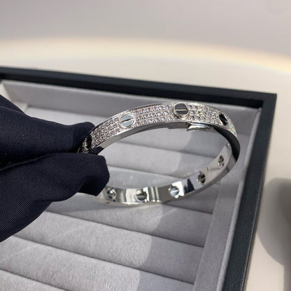 [⭐Aura]LOVE BRACELET 6.1MM DIAMOND-PAVED CERAMIC