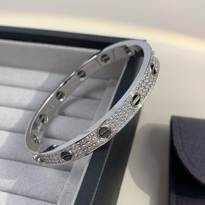 [⭐Aura]LOVE BRACELET 6.1MM DIAMOND-PAVED CERAMIC