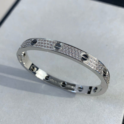 [⭐Aura]LOVE BRACELET 6.1MM DIAMOND-PAVED CERAMIC