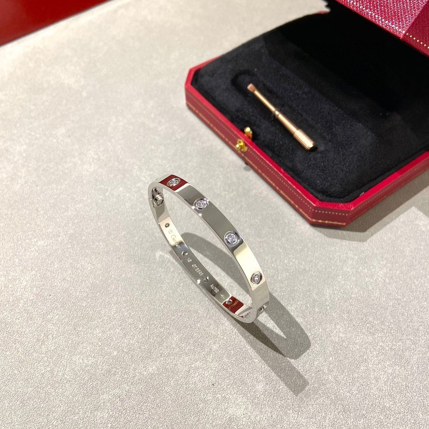 [⭐Aura]LOVE BRACELET 6.1MM 10 DIAMONDS