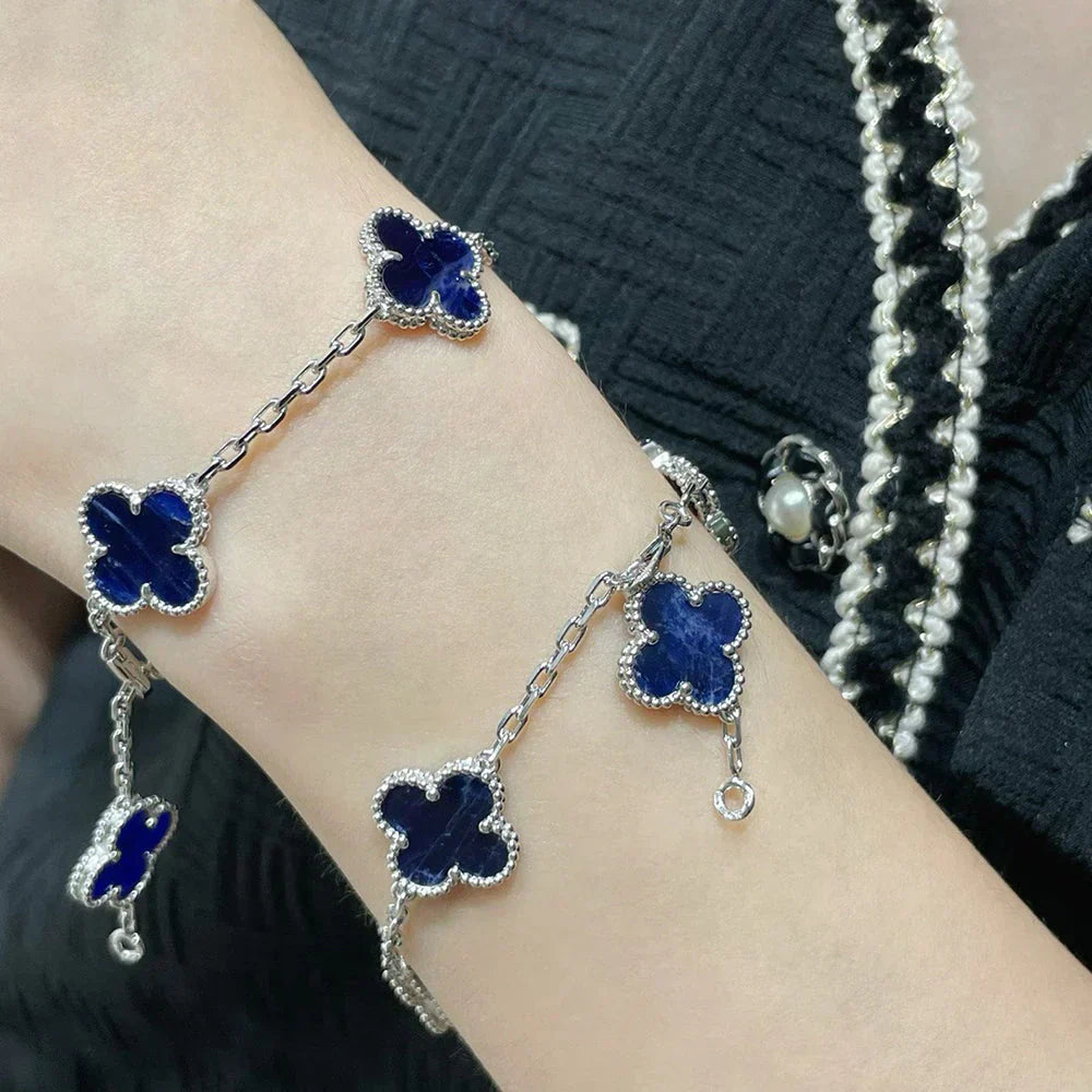 [⭐Aura]CLOVER 5 MOTIF PIETERSITE BRACELET COLLECTION