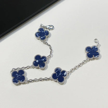 [⭐Aura]CLOVER 5 MOTIF PIETERSITE BRACELET COLLECTION