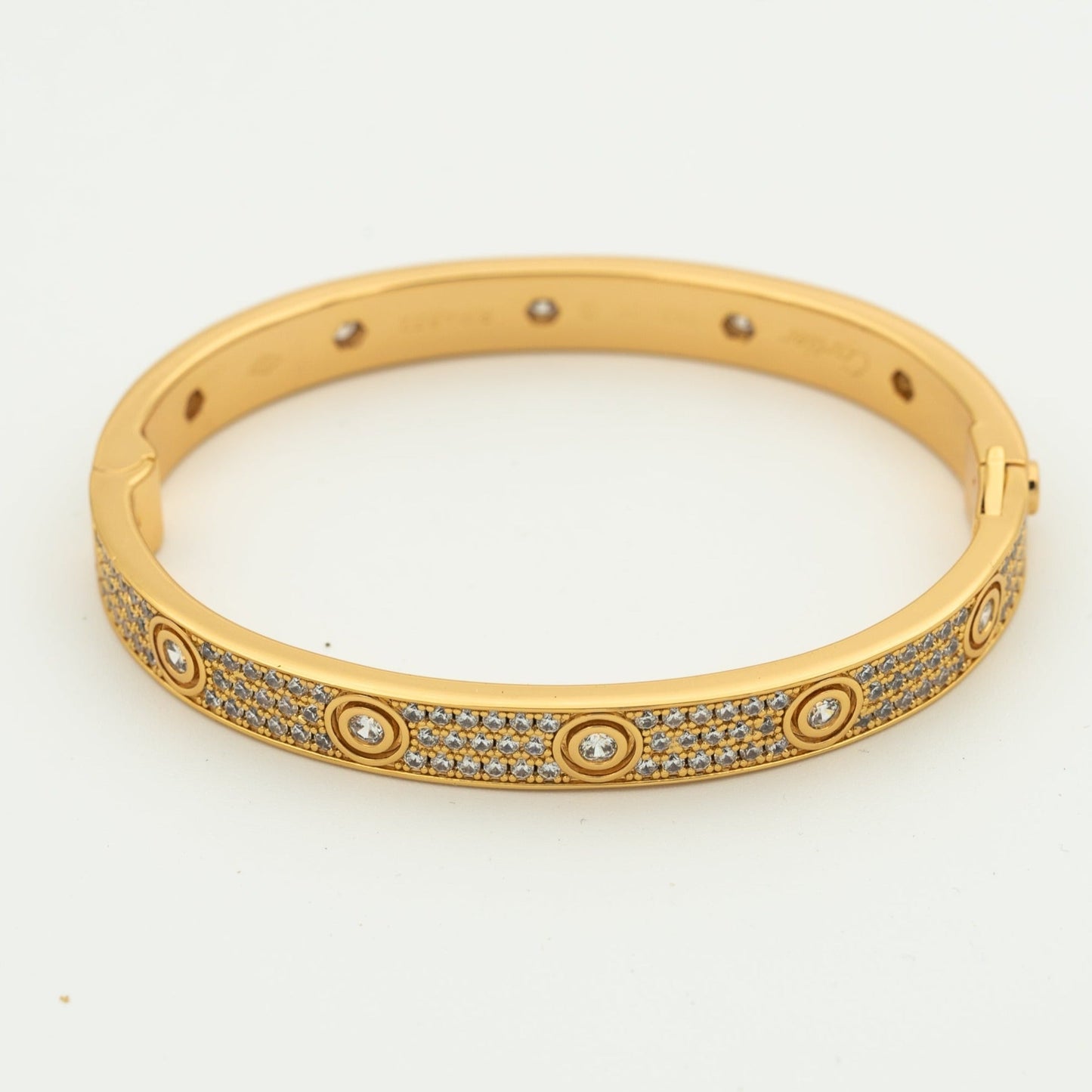 [⭐Aura]LOVE BRACELET 6.1MM DIAMOND-PAVED 10 BIG DIAMONDS