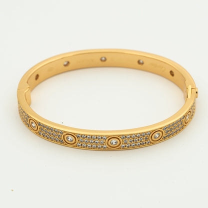 [⭐Aura]LOVE BRACELET 6.1MM DIAMOND-PAVED 10 BIG DIAMONDS