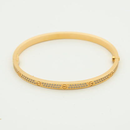 [⭐Aura]LOVE BRACELET 3.65MM DIAMOND-PAVED