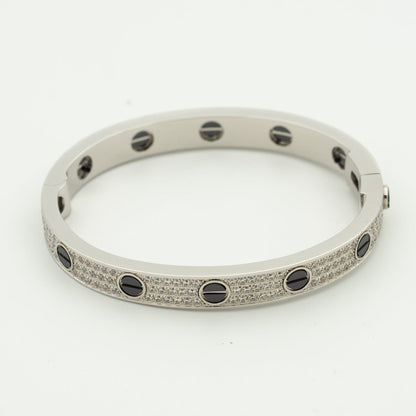 [⭐Aura]LOVE BRACELET 6.1MM DIAMOND-PAVED CERAMIC