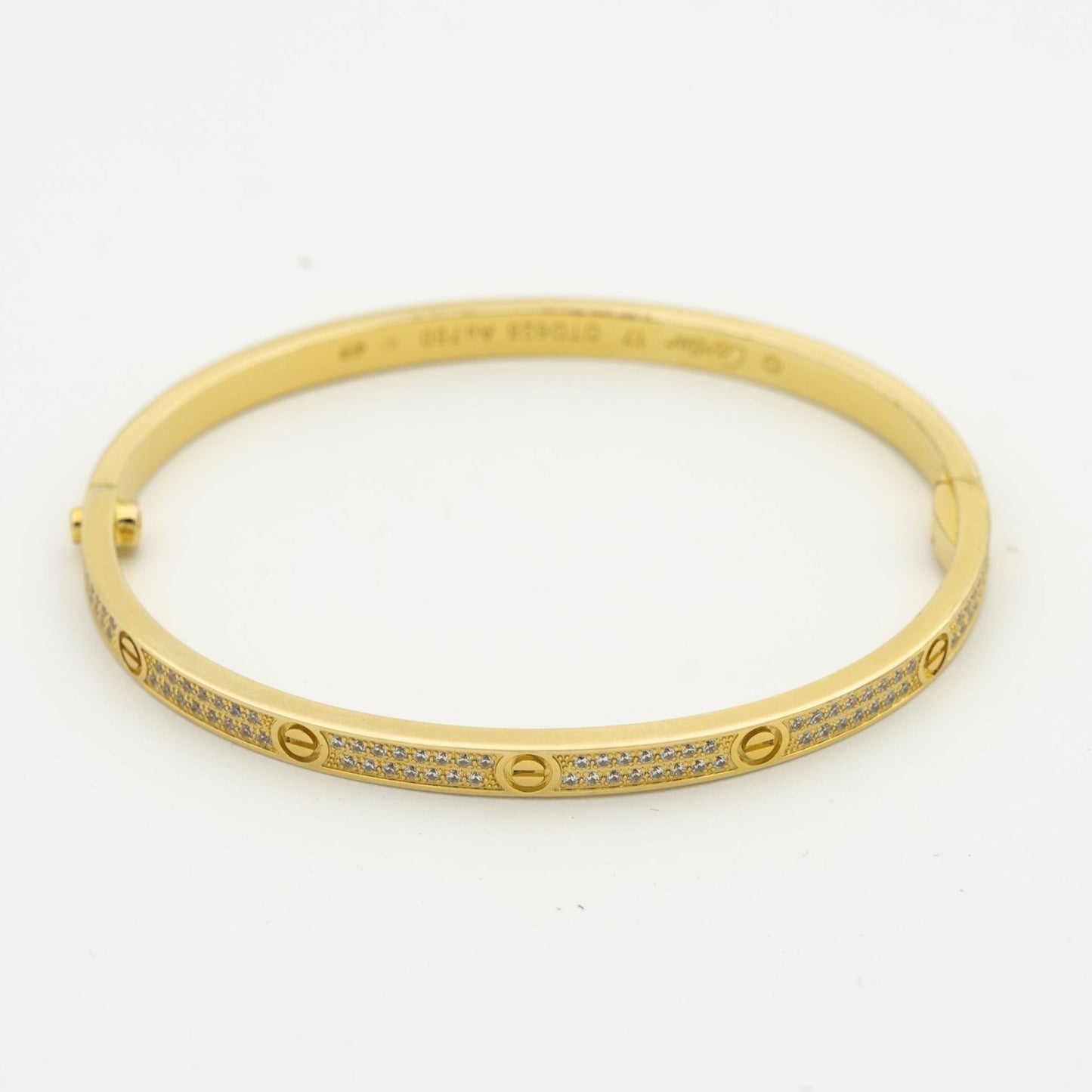[⭐Aura]LOVE BRACELET 3.65MM DIAMOND-PAVED