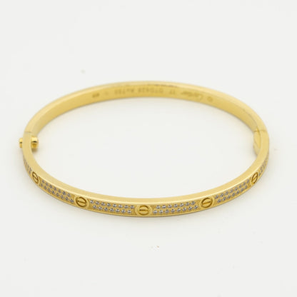 [⭐Aura]LOVE BRACELET 3.65MM DIAMOND-PAVED