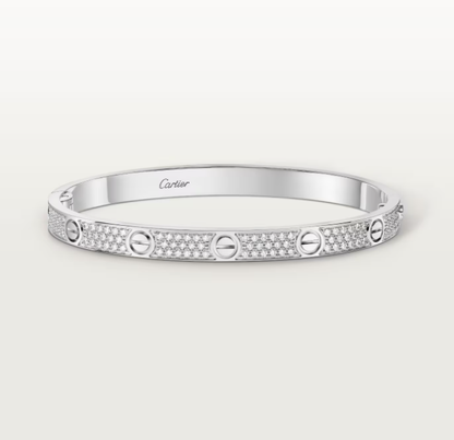 [⭐Aura]NEW-LOVE-4.8MM-Width Diamond-Studded Bracelet