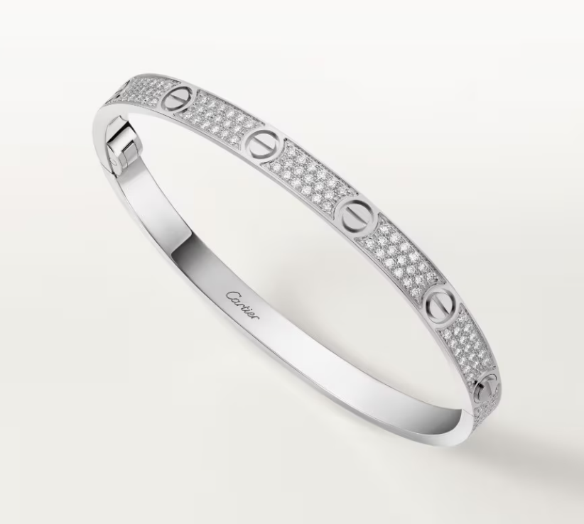 [⭐Aura]NEW-LOVE-4.8MM-Width Diamond-Studded Bracelet