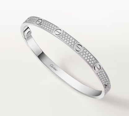 [⭐Aura]NEW-LOVE-4.8MM-Width Diamond-Studded Bracelet