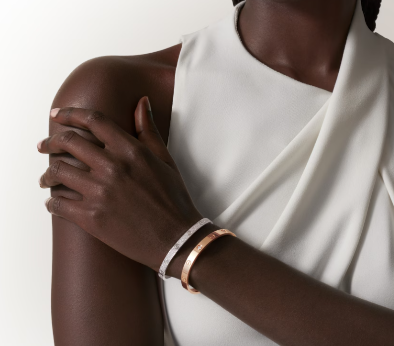 [⭐Aura]NEW-LOVE-4.8MM-Width Diamond-Studded Bracelet