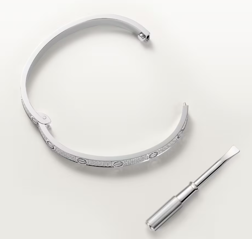 [⭐Aura]NEW-LOVE-4.8MM-Width Diamond-Studded Bracelet