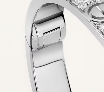 [⭐Aura]NEW-LOVE-6.1MM-Width Diamond-Studded Bracelet