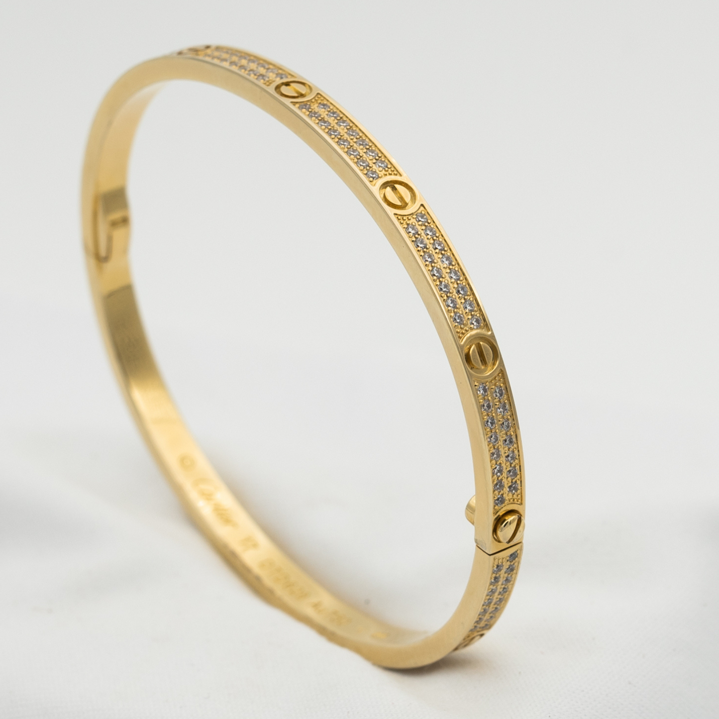 [⭐Aura]LOVE BRACELET 3.65MM DIAMOND-PAVED