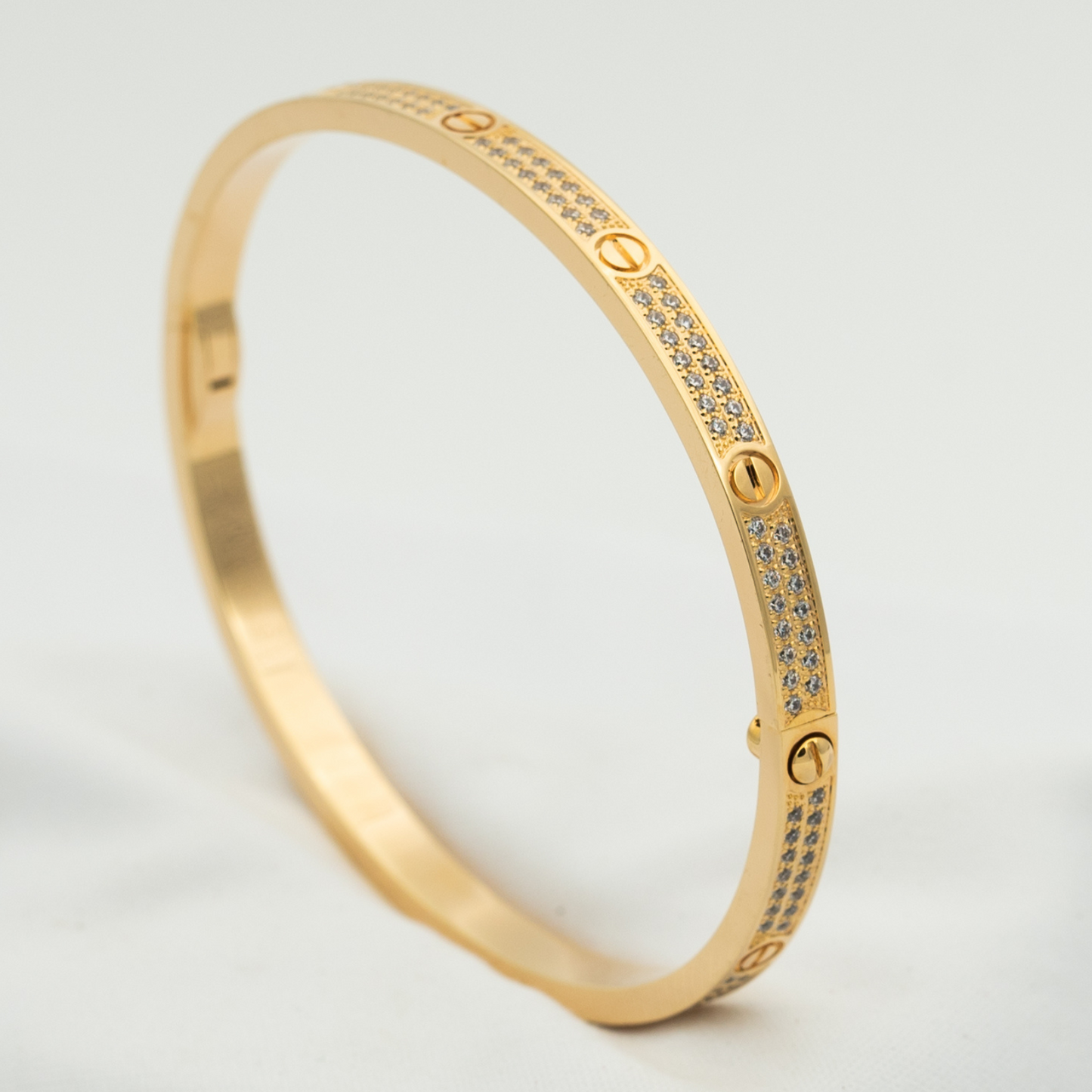 [⭐Aura]LOVE BRACELET 3.65MM DIAMOND-PAVED
