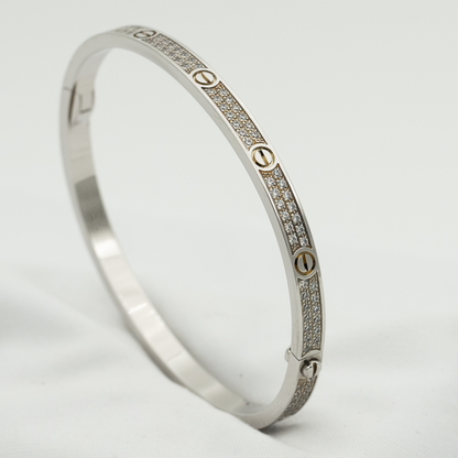 [⭐Aura]LOVE BRACELET 3.65MM DIAMOND-PAVED