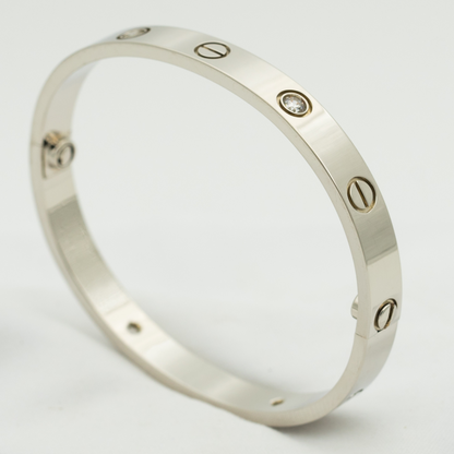 [⭐Aura]LOVE BRACELET 6.1MM 4 DIAMONDS