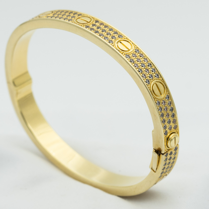 [⭐Aura]LOVE BRACELET 6.1MM DIAMOND-PAVED