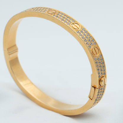 [⭐Aura]LOVE BRACELET 6.1MM DIAMOND-PAVED