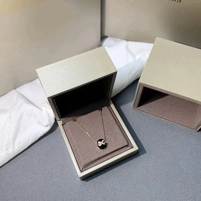 [⭐Aura]JEUX DE ROSE GOLD DIAMOND NECKLACE