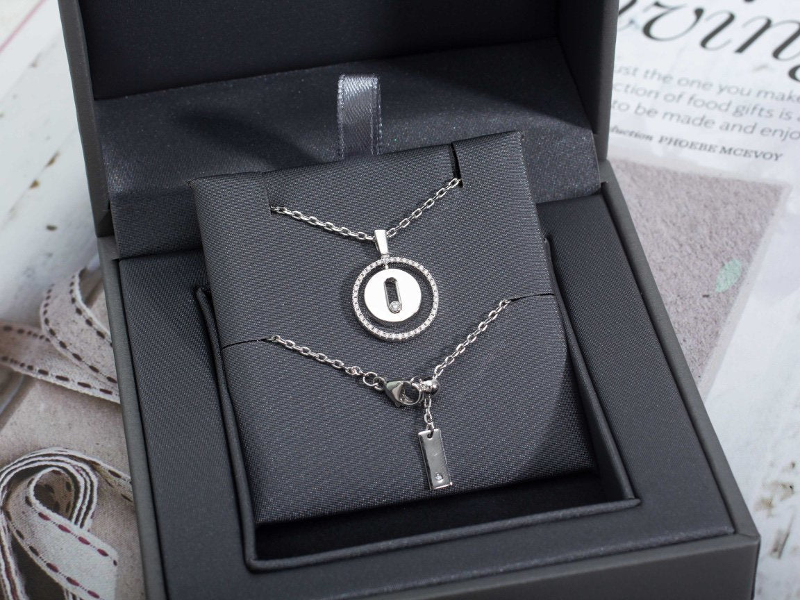 [⭐Aura]Demo MOVE PM NECKLACE SILVER DIAMOND