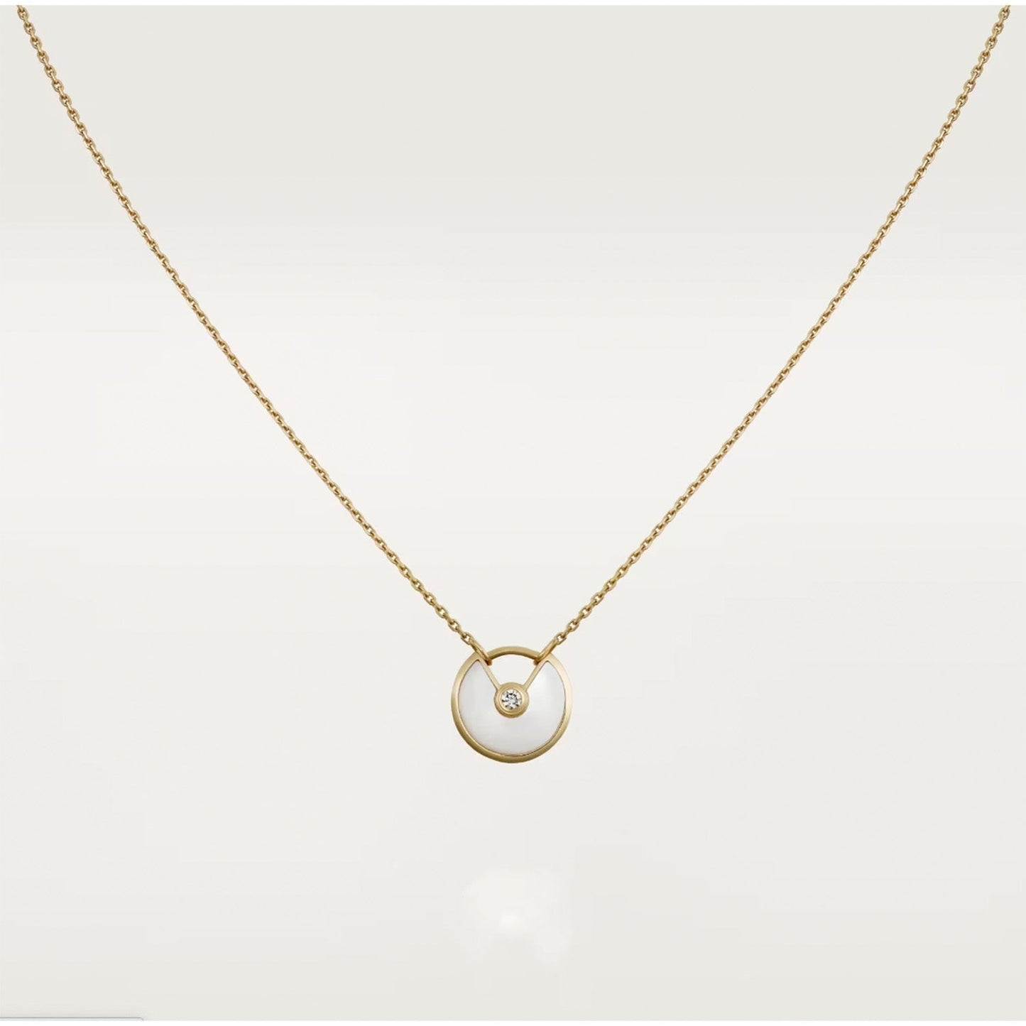 [⭐Aura]AMULETTE ROSE GOLD MOP NECKLACE