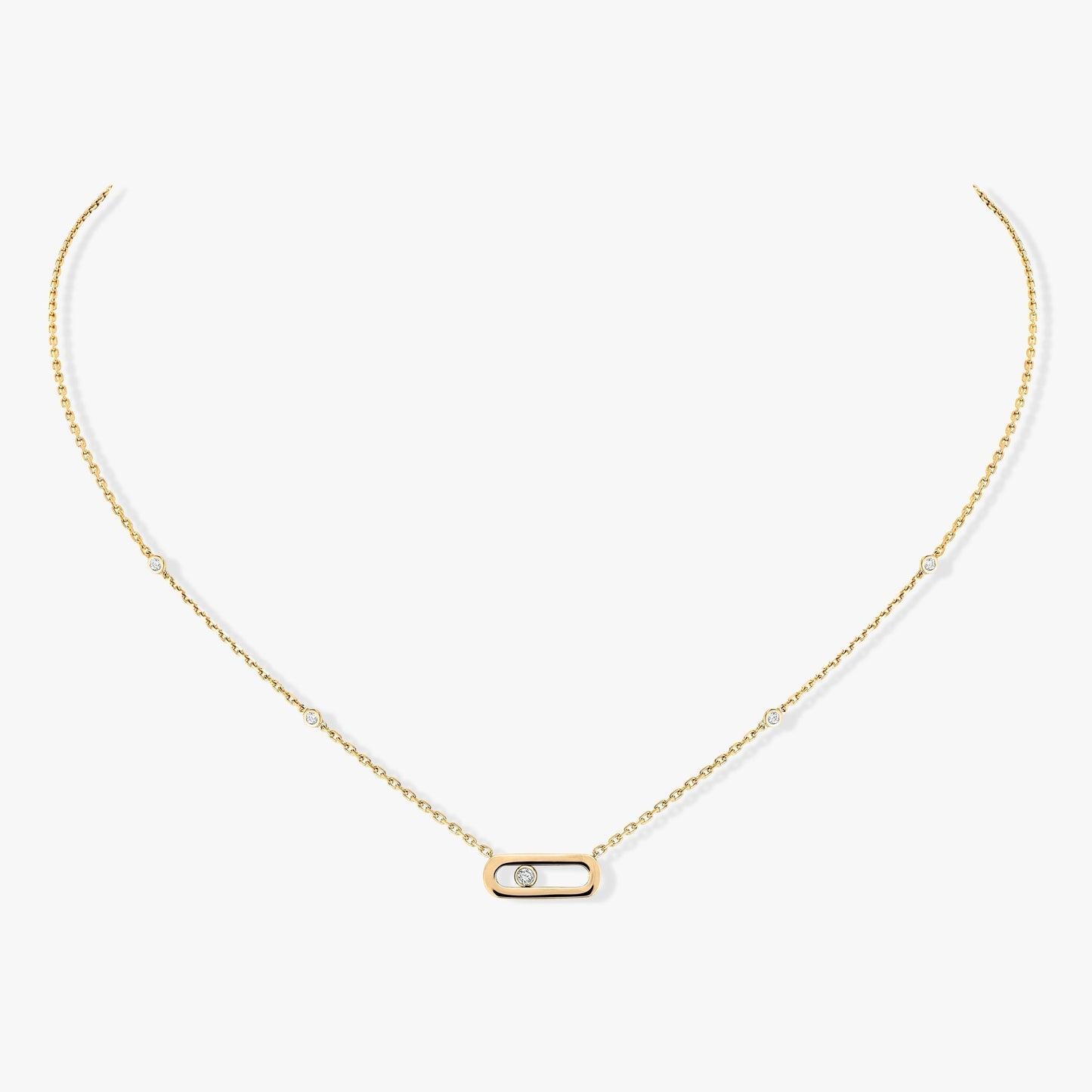 [⭐Aura]MOVE UNO DIAMOND NECKLACE
