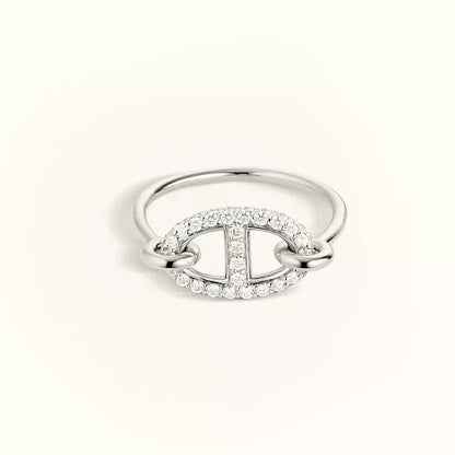 [⭐Aura]RONDE SMALL SILVER DIAMOND RING
