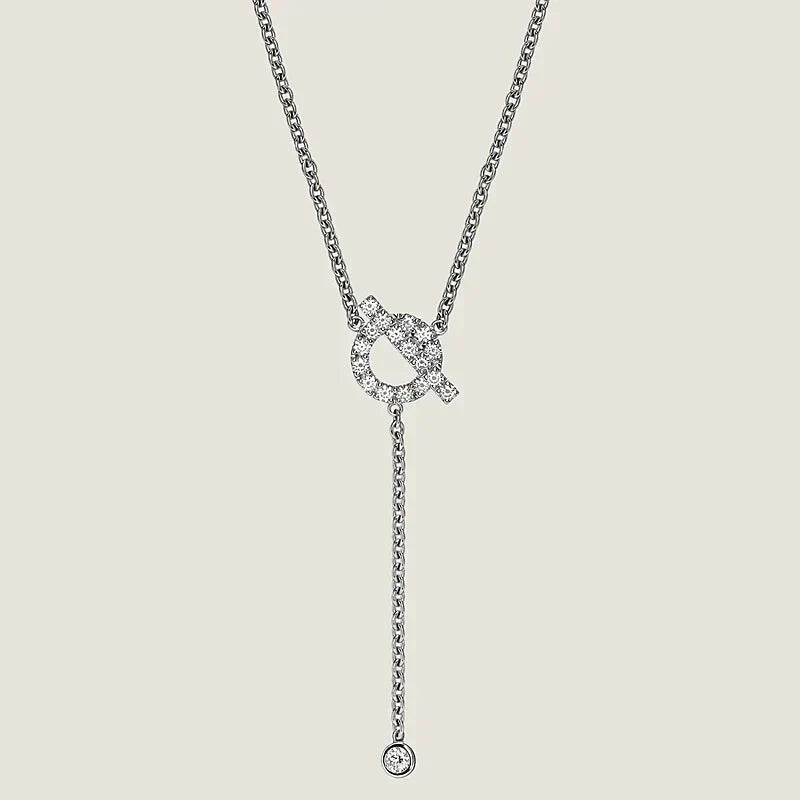 [⭐Aura]FINESSE SILVER DIAMOND NECKLACE