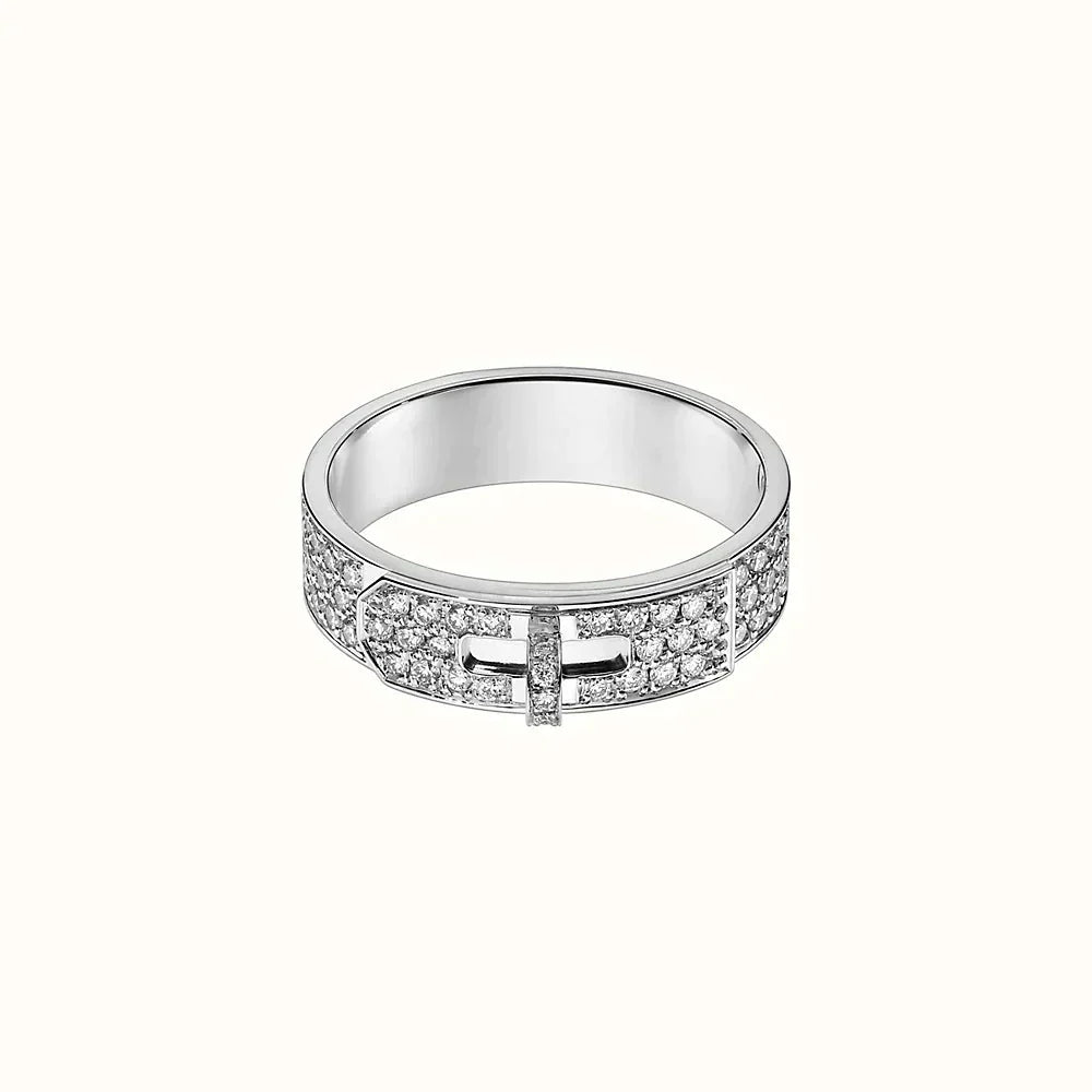[⭐Aura]KELLY SILVER DIAMOND RING