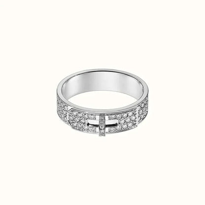 [⭐Aura]KELLY SILVER DIAMOND RING