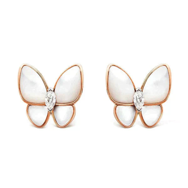 [⭐Aura]BUTTERFLY MOP DIAMOND EARRINGS