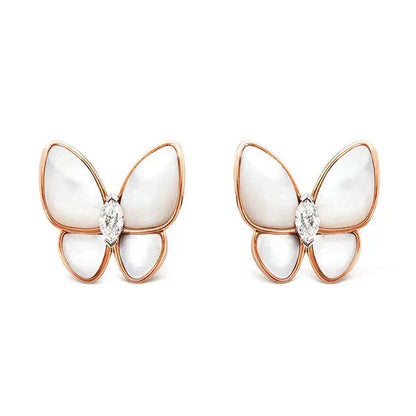 [⭐Aura]BUTTERFLY MOP DIAMOND EARRINGS