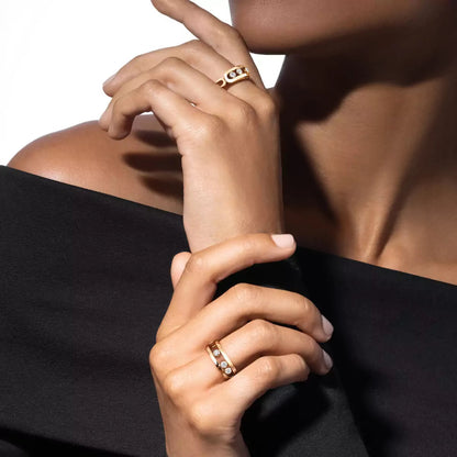[⭐Aura] MoveGold Diamond Ring