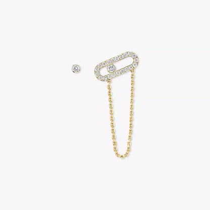 [⭐Aura]Move Uno Diamond Earrings
