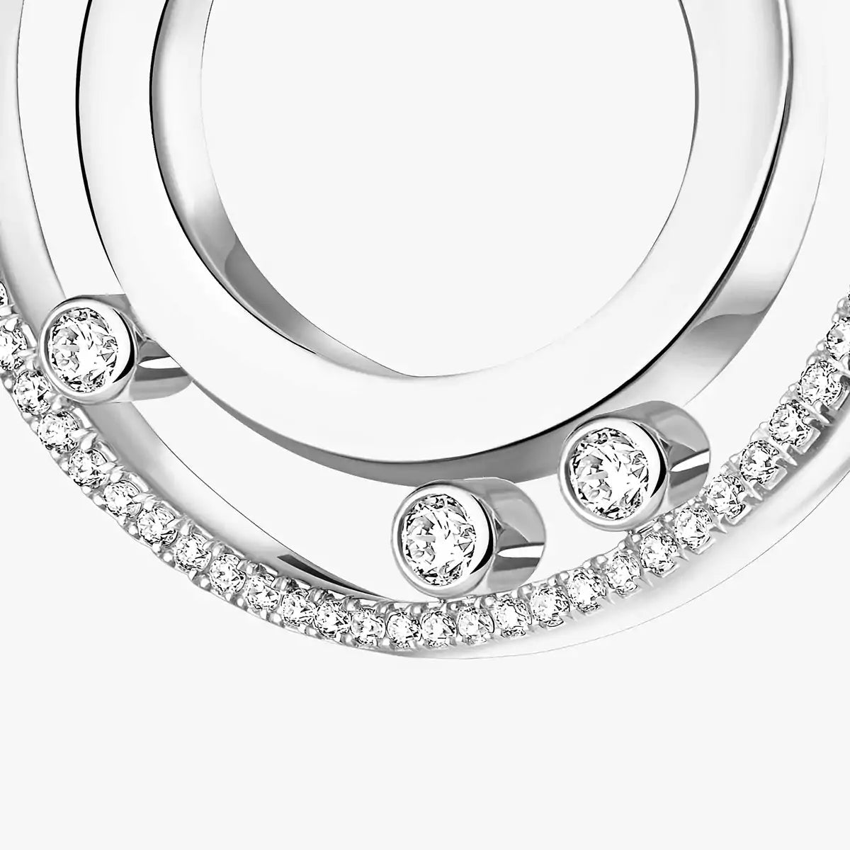 [⭐Aura]Move Romane Small Diamond Hoop Earrings