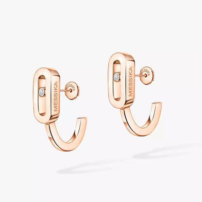 [⭐Aura]Diamond Mini Hoop Earrings Move Classique