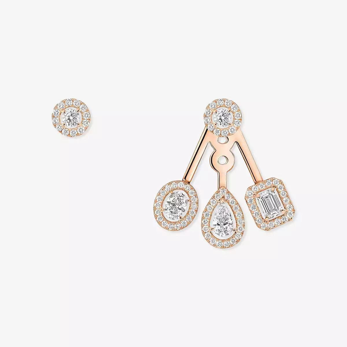 [⭐Aura] My Twin Trio  Diamond Earrings