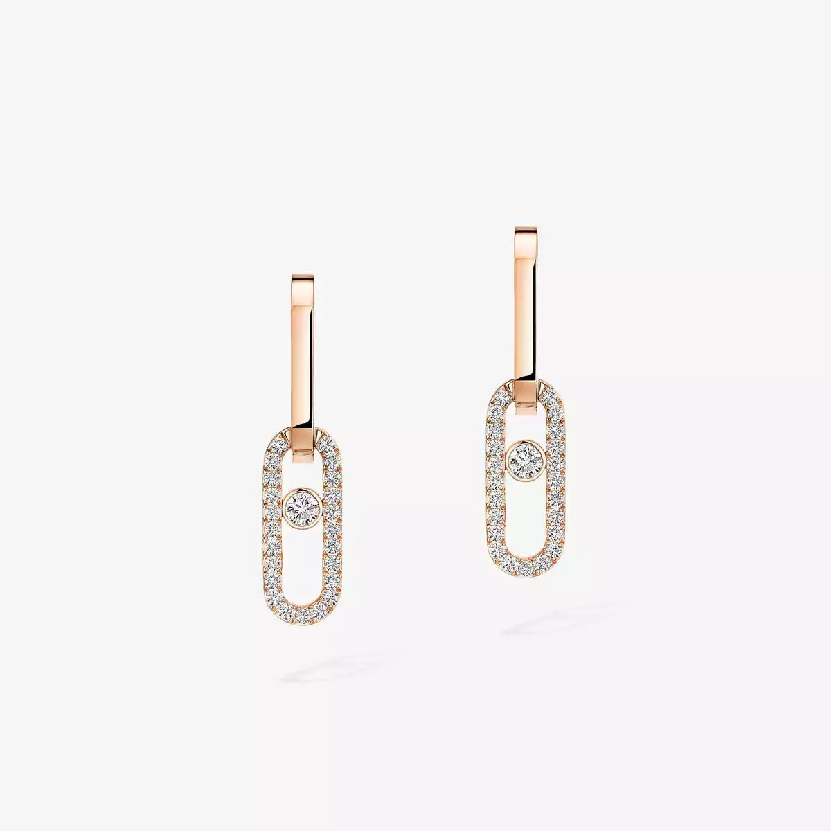 [⭐Aura]Move Link Diamond Earrings