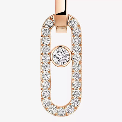 [⭐Aura]Move Link Diamond Earrings