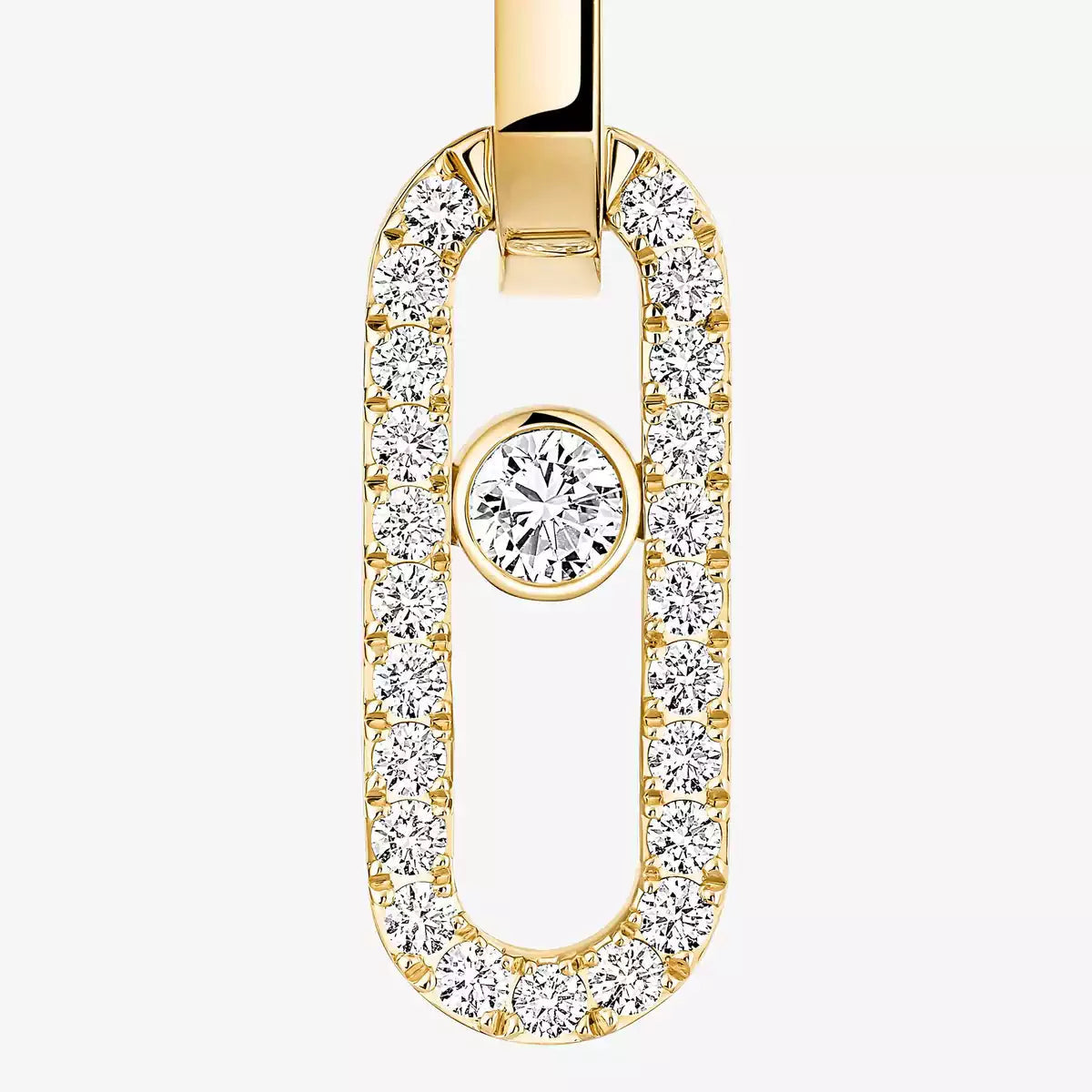 [⭐Aura]Move Link Diamond Earrings