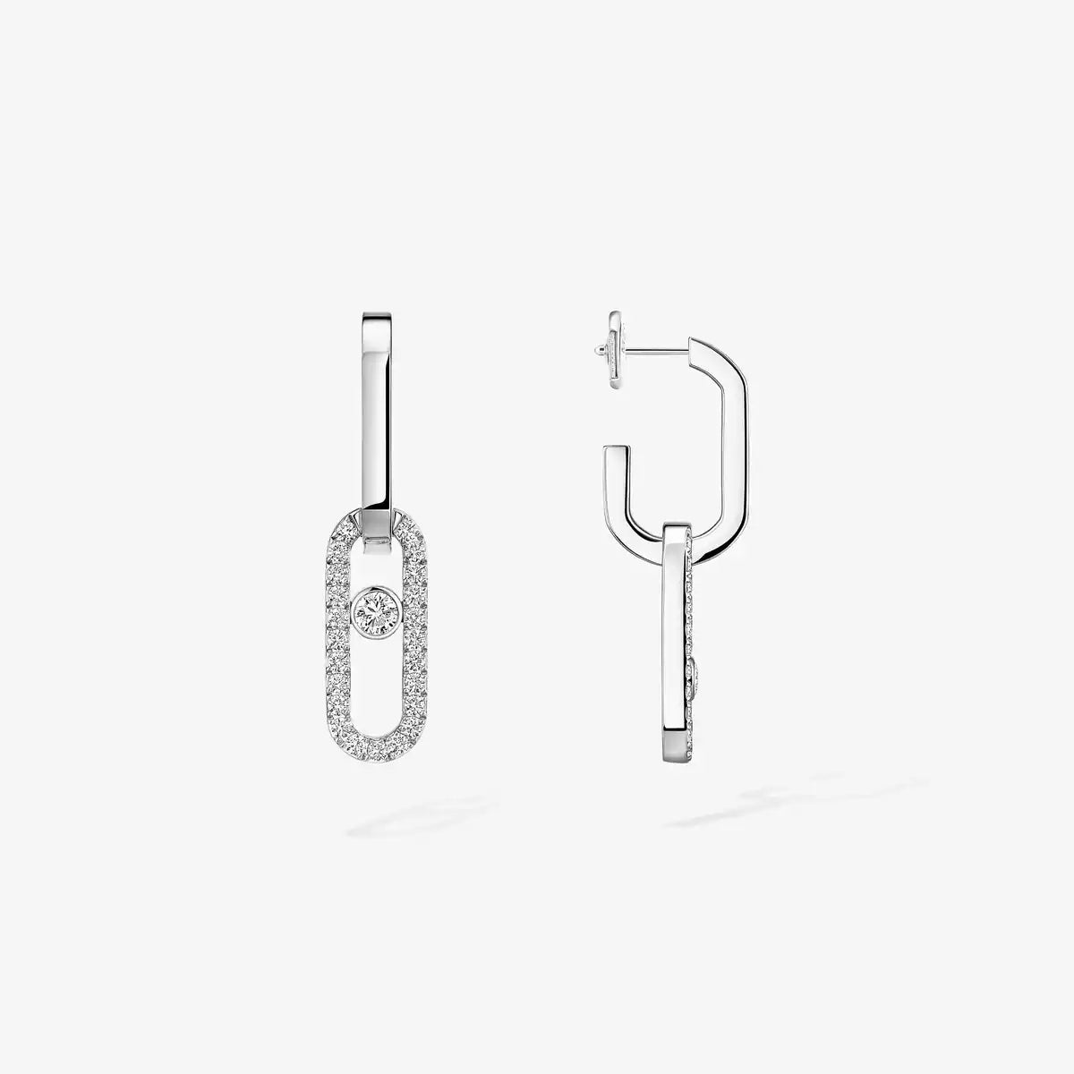[⭐Aura]Move Link Diamond Earrings