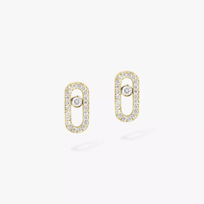 [⭐Aura]Move Uno Diamond Earrings