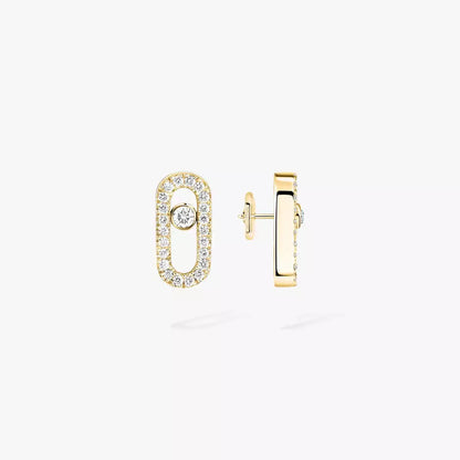 [⭐Aura]Move Uno Diamond Earrings